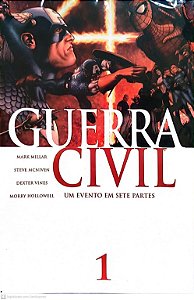 Gibi Guerra Civil - Minissérie Completa em 7 Edições Autor Mark Millar (2008) [usado]