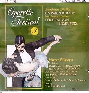 Cd Operette Festival 3 Interprete Oscar Strauss /ein Walaertraum (1992) [usado]