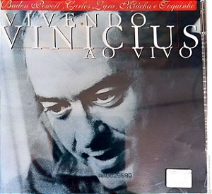 Cd Vivendo Vinicius ao Vivo Interprete Baden Powell , Carlos Lyra , Miúcha e Toquinho (1999) [usado]