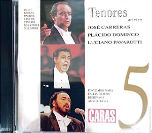 Cd Tenores 5 - Coleção Caras Interprete Jose Carreras , Placido Domingo e Luciano Pavarotti [usado]