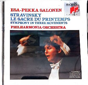 Cd Igor Stravinsky - a Sagração da Primavera Interprete Orquesra Philhsrmonia Esa-pekka Salomen (1990) [usado]