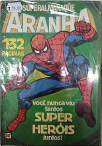 Gibi Superalmanaque Aranha #6 Formatinho Autor (1982) [usado]