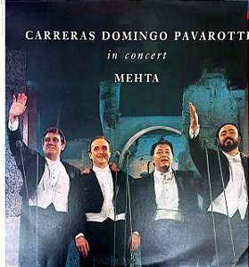 Disco de Vinil Carreras , Domingo e Pavarotti In Concert Interprete Careeras, Domingo e Pavarotti (1990) [usado]