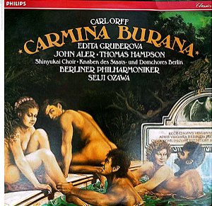 Disco de Vinil Carl Orff (1845-1982) Carmina Burana Interprete Berliner Philharmoniker / Seiji Ozawa (1992) [usado]