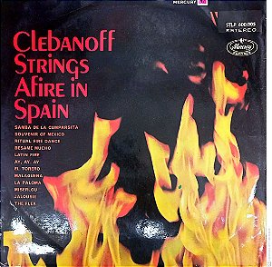 Disco de Vinil Clebanoff Strings Afire In Spain Interprete Clabanoff e Orquestra [usado]