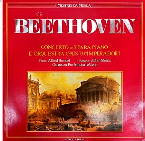 Disco de Vinil Beethoven - Concerto Nº 5 para Piano Interprete Orquestra Pró- Musica de Viena (1982) [usado]