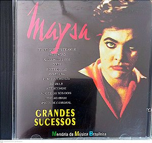 Cd Maysa - Grandes Sucessos Interprete Maysa (1993) [usado]