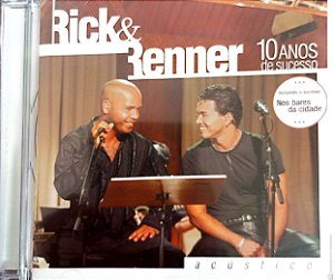 Cd Rick e Renner - 10 Anos de Sucesso Interprete Rick e Renner (2003) [usado]