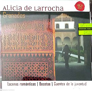 Cd Alicia de Larrocha - Granados Interprete Alicia de Larrocha (2003) [usado]