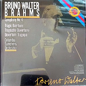 Cd Bruno Walter Brahms - Symphony Nº 4 Interprete Columbia Symphony Orchestra (1960) [usado]