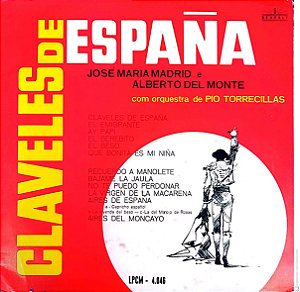Disco de Vinil Claveles de España Interprete José Maria Madrid e Orquestra [usado]