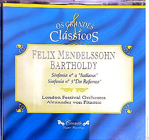 Cd Felix Mendelssohn Bartholdy - os Grandes Clássicos Interprete London Festival Orchestra (1994) [usado]