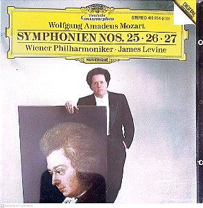 Cd Wofgang Amadeus Mozart - Symphonien 25,26.,27 Interprete Wiener Philharmoniker .james Levine (1986) [usado]