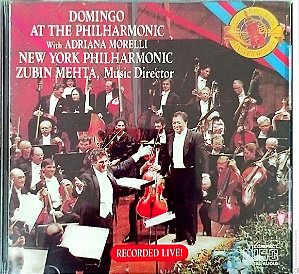 Cd Placido Domingo - Domingo At The Philharmonic Interprete Placido Domingo (1989) [usado]