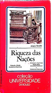 Livro Riqueza das Nações Autor Smith, Adam (2003) [usado]