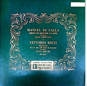 Disco de Vinil Manuel de Falla - Harpsichord Interprete Ralph Kirkpatrick [usado]