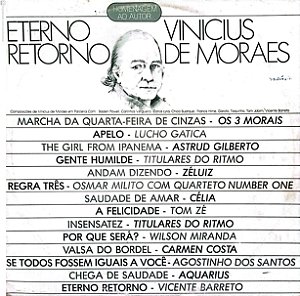 Disco de Vinil Mensagem ao Eterno Retorno Vinicius de Moraes Interprete Varios (1986) [usado]