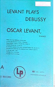 Disco de Vinil Levant Plays Debussy Interprete Oscar Levant [usado]