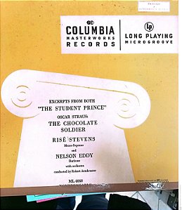 Disco de Vinil The Student Prince - The Chocolate Soldier Interprete Rise Stevens Nelson Eddy With Orchestra [usado]
