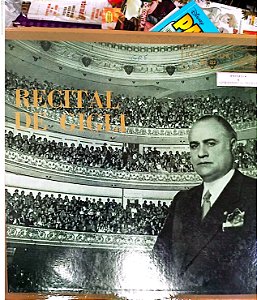 Disco de Vinil Recital de Gigli Interprete Beniamimo Gigli ,tenor [usado]