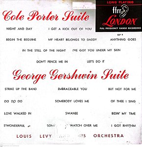 Disco de Vinil Cole Porter e George Gershswin Suite Interprete Cole Porter e George Gerhswin [usado]
