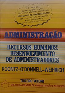 Livro Administração - Recursos Humanos: Desenvolvimento de Administradores Autor Vários Autores (1987) [usado]