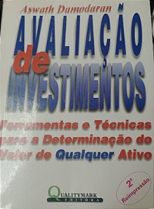 Livro Avaliação de Investimentos Autor Damodaran, Asawath (1999) [usado]
