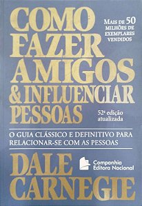 Livro Como Fazer Amigos e Influenciar Pessoas Autor Carnegie, Dale (2012) [seminovo]