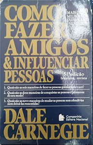 Livro Como Fazer Amigos e Influenciar Pessoas Autor Carnegie, Dale (2010) [usado]