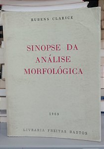 Livro Sinapse da Análise Morfológica Autor Clarice, Rubens (1969) [usado]