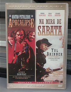 Dvd Western em Dose Dupla: os Quator Pistoleiros do Apocalipse / na Mira de Sabata Editora Vários [usado]