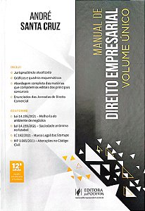 Livro Manual de Direito Empresarial - Volume Único Autor Cruz, André Santa (2022) [seminovo]