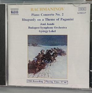 Cd Rachmaninov: Piano Concerto 2 Interprete Jeno Jado, Gyorgy Lehel (1999) [usado]