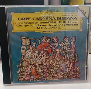 Cd Orff: Carmina Burana Interprete Chicago Symphony Orchestra, James Levine (1988) [usado]