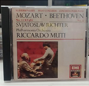 Cd Mozart Piano Concerto 22 / Beethoven Piano Concerto 3 Interprete Vários (1987) [usado]