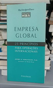Livro Empre Global: 25 Princípios para Operações Internacionais Autor Bergstrand, Jeffrey H. (2002) [usado]