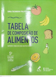 Livro Tabela de Composição de Alimentos Autor Philippi, Sonia Tucunduva (2016) [usado]