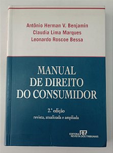 Livro Manual de Direito do Consumidor Autor Benjamin, Antônio Herman V. (2009) [usado]