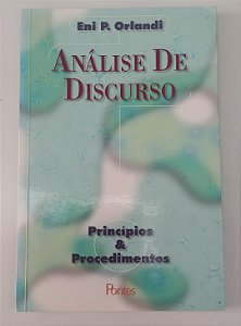 Livro Análise de Discurso Autor Orlandi, Eni P. (2001) [usado]