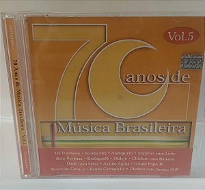 Cd 70 Anos de Música Brasileira Vol. 5 [2002] Interprete Vários (2002) [usado]