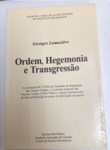 Livro Ordem, Hegemonia e Transgressão Autor Lamazière, Georges (1998) [usado]