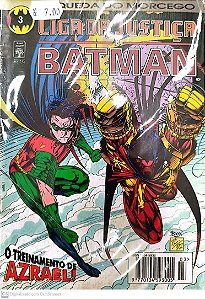 Gibi Liga da Justiça e Batman #3 - Formatinho Autor (1994) [usado]