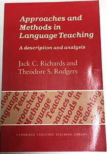 Livro Approaches And Methods In Language Teaching - a Description And Analysis Autor Richards, Jack C. e Theodore S. Rodgers (1986) [usado]