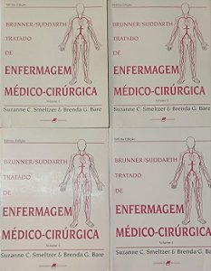 Livro Tratado de Enfermagem Médico-cirúrgica (4 Volumes) Autor Brunner, Lilian Sholtis (1994) [usado]