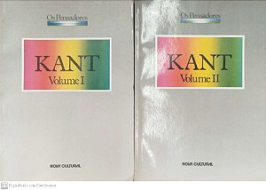 Livro Kant - os Pensadores 2 Volumes Autor Kant, Immanuel (1988) [usado]
