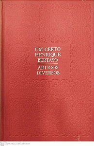 Livro um Certo Henrique Bertaso/artigos Diversos Autor Veríssimo, Érico (1979) [usado]