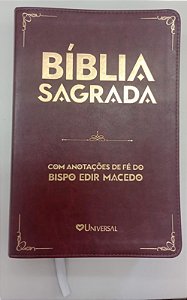 Livro Bíblia Sagrada - com Anotações de Fé do Bispo Edir Macedo Autor Vários (2017) [seminovo]