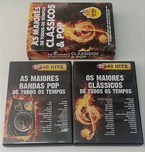 Dvd as Maiores de Todos os Tempos: Clássicos & Pop (4 Dvds) Editora [usado]
