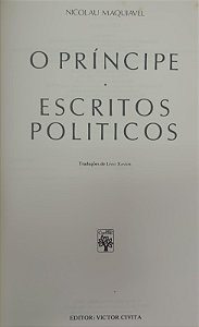 Livro Maquiavel - Coleção os Pensadores Autor Maquiavel, Nicolau (1973) [usado]