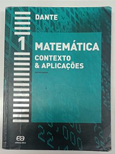 Livro Matemática 1: Contexto & Aplicações - Ensino Médio Autor Dante, Luiz Roberto (2012) [usado]